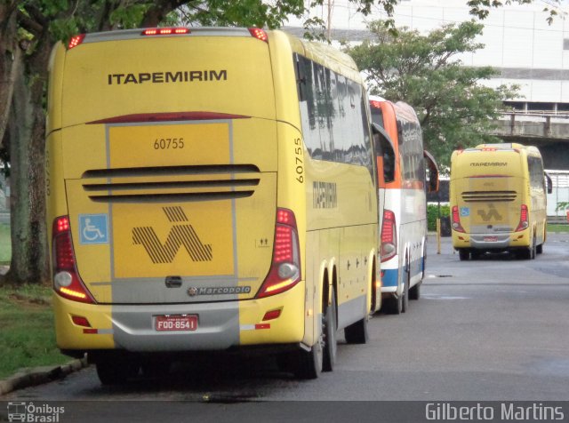 Viação Itapemirim 60755 na cidade de Vitória, Espírito Santo, Brasil, por Gilberto Martins. Número da foto: #4980115.
