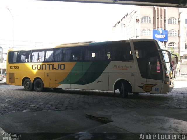 Empresa Gontijo de Transportes 12455 na cidade de Ipatinga, Minas Gerais, Brasil, por André Lourenço de Freitas. ID da foto: 4981105.