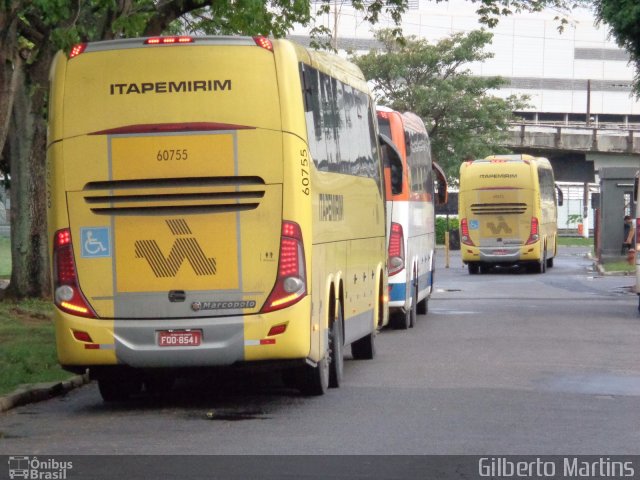 Viação Itapemirim 60755 na cidade de Vitória, Espírito Santo, Brasil, por Gilberto Martins. ID da foto: 4980827.