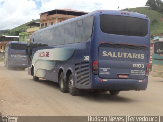 Viação Salutaris e Turismo 13870 na cidade de Fervedouro, Minas Gerais, Brasil, por Hudson Neves. Número da foto: #4981442.