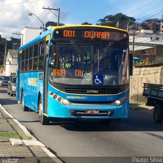 FAOL - Friburgo Auto Ônibus 105 na cidade de Nova Friburgo, Rio de Janeiro, Brasil, por Thiago Silva. ID da foto: 4983306.