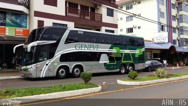 Santa Luzia Transporte e Turismo - Geneve Turismo 2023 na cidade de Piratuba, Santa Catarina, Brasil, por Alexandre Rodrigo. ID da foto: 4984754.