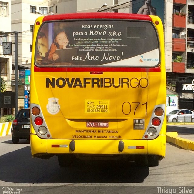 FAOL - Friburgo Auto Ônibus 071 na cidade de Nova Friburgo, Rio de Janeiro, Brasil, por Thiago Silva. ID da foto: 4983302.