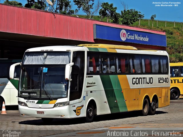 Empresa Gontijo de Transportes 12340 na cidade de João Monlevade, Minas Gerais, Brasil, por Antonio Carlos Fernandes. ID da foto: 4983771.