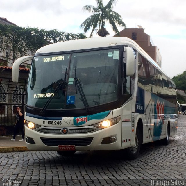 Auto Viação 1001 RJ 108.248 na cidade de Nova Friburgo, Rio de Janeiro, Brasil, por Thiago Silva. ID da foto: 4985217.