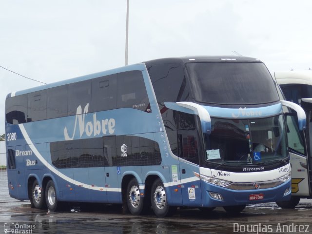 Nobre Transporte Turismo 2080 na cidade de Goiânia, Goiás, Brasil, por Douglas Andrez. ID da foto: 4982980.