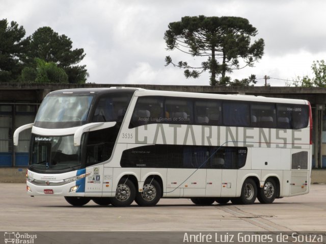 Auto Viação Catarinense 3535 na cidade de Curitiba, Paraná, Brasil, por André Luiz Gomes de Souza. Número da foto: #4984192.