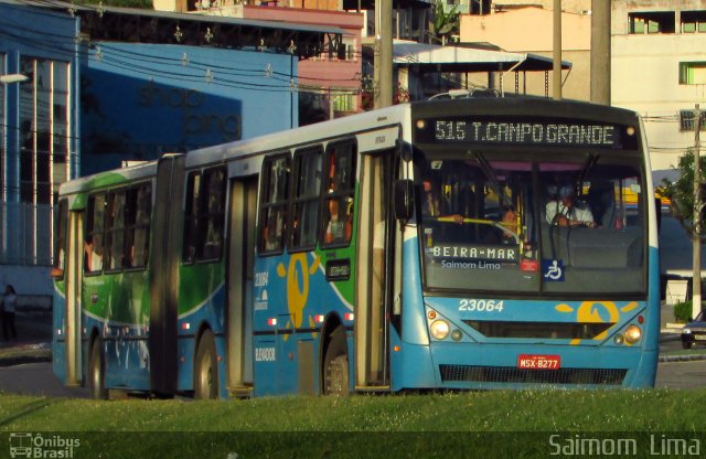 Viação Grande Vitória 23064 na cidade de Vitória, Espírito Santo, Brasil, por Saimom  Lima. ID da foto: 4984290.