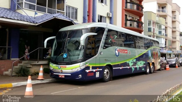 Mariotur Transporte e Turismo Ltda. 11000 na cidade de Piratuba, Santa Catarina, Brasil, por Alexandre Rodrigo. ID da foto: 4984814.