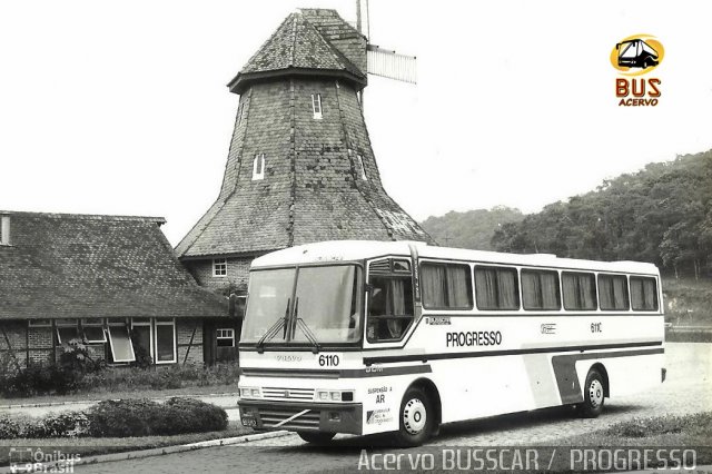 Auto Viação Progresso 6110 na cidade de Joinville, Santa Catarina, Brasil, por Julio Cesar  Barbosa Martins. Número da foto: #4985590.