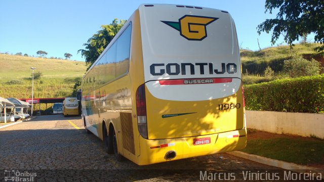 Empresa Gontijo de Transportes 11980 na cidade de João Monlevade, Minas Gerais, Brasil, por Marcus  Vinicius Moreira. Número da foto: #4985670.