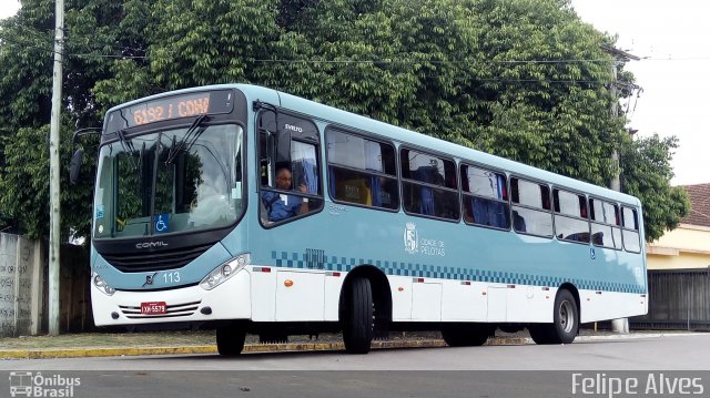 Empresa Auto Viação Santa Rosa 113 na cidade de Pelotas, Rio Grande do Sul, Brasil, por Felipe Alves. Número da foto: #4987619.