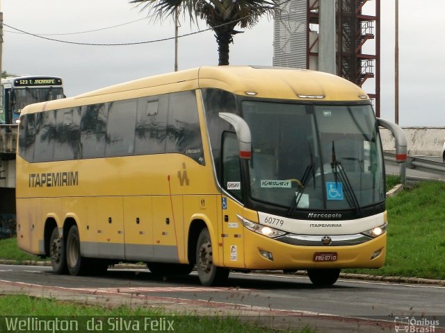 Viação Itapemirim 60779 na cidade de Vitória, Espírito Santo, Brasil, por Wellington  da Silva Felix. ID da foto: 4987296.