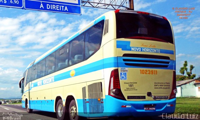 Viação Novo Horizonte 1023911 na cidade de Itatiaia, Rio de Janeiro, Brasil, por Claudio Luiz. Número da foto: #4987244.