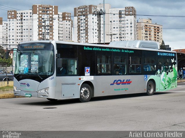 SOUL - Sociedade de Ônibus União Ltda. 7265 na cidade de Porto Alegre, Rio Grande do Sul, Brasil, por Ariel Corrêa Fiedler. Número da foto: #4987202.
