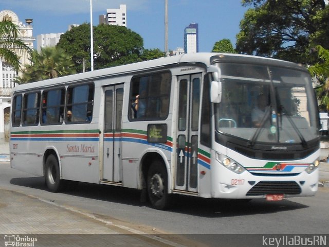 Auto Ônibus Santa Maria Transporte e Turismo 02117 na cidade de Natal, Rio Grande do Norte, Brasil, por Keylla Pinto. Número da foto: #4986227.