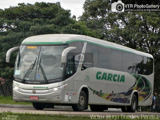 Viação Garcia 7196 na cidade de Maringá, Paraná, Brasil, por Victor Hugo Guedes Pereira. ID da foto: 4987143.