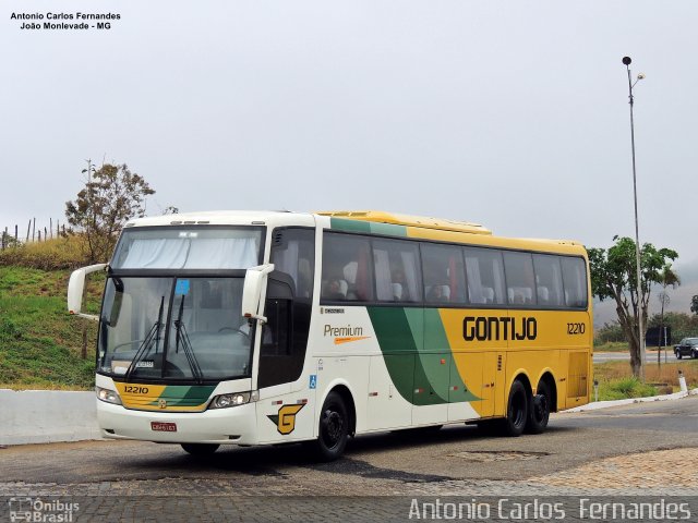 Empresa Gontijo de Transportes 12210 na cidade de João Monlevade, Minas Gerais, Brasil, por Antonio Carlos Fernandes. ID da foto: 4987545.