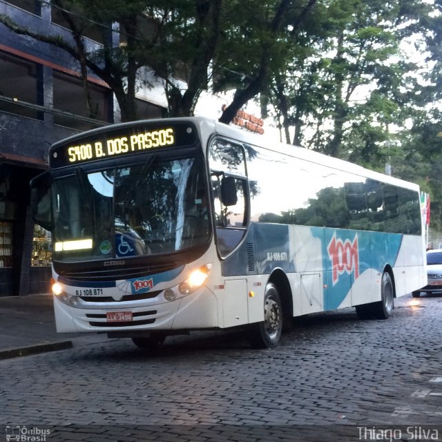 Auto Viação 1001 RJ 108.871 na cidade de Nova Friburgo, Rio de Janeiro, Brasil, por Thiago Silva. ID da foto: 4986651.