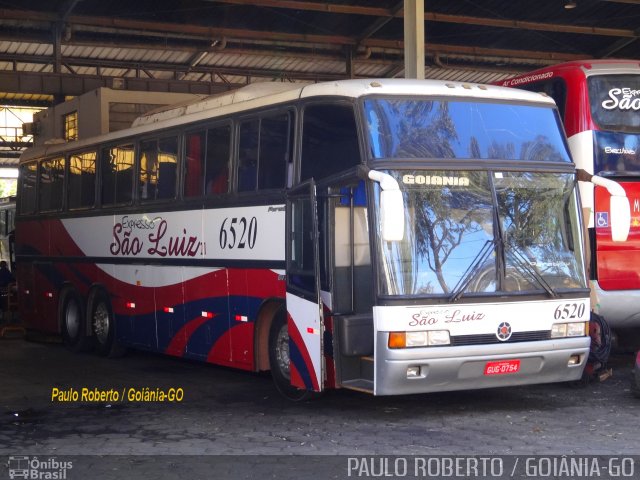 Expresso São Luiz 6520 na cidade de Goiânia, Goiás, Brasil, por Paulo Roberto de Morais Amorim. Número da foto: #4989414.