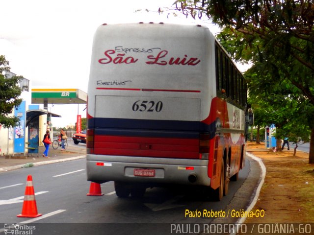Expresso São Luiz 6520 na cidade de Goiânia, Goiás, Brasil, por Paulo Roberto de Morais Amorim. Número da foto: #4989408.