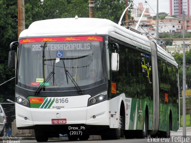 Metra - Sistema Metropolitano de Transporte 8166 na cidade de Santo André, São Paulo, Brasil, por Endrew Felipe. ID da foto: 4989095.