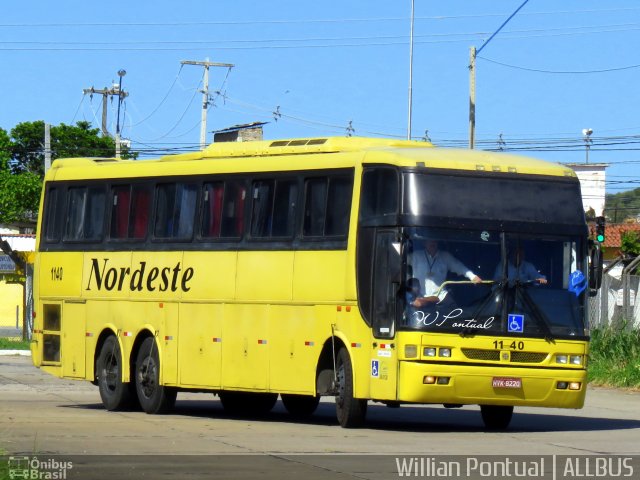 Viação Nordeste 1140 na cidade de Natal, Rio Grande do Norte, Brasil, por Willian Pontual. Número da foto: #4988648.