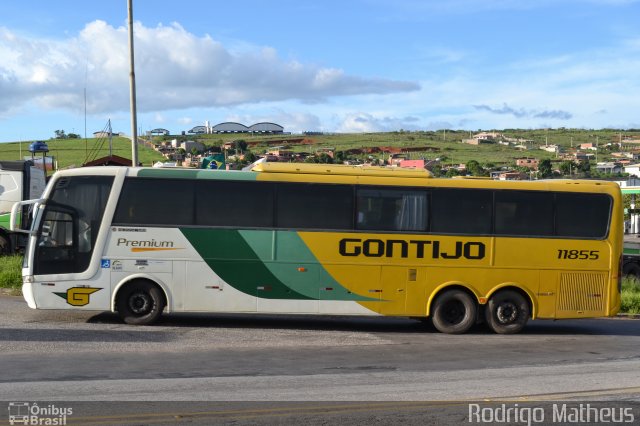 Empresa Gontijo de Transportes 11855 na cidade de João Monlevade, Minas Gerais, Brasil, por Rodrigo Matheus. Número da foto: #4990884.