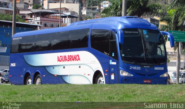 Viação Águia Branca 24820 na cidade de Vitória, Espírito Santo, Brasil, por Saimom  Lima. ID da foto: 4990674.