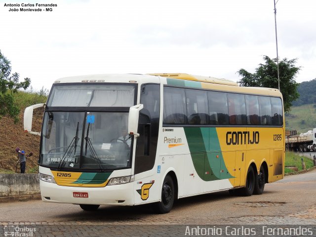 Empresa Gontijo de Transportes 12185 na cidade de João Monlevade, Minas Gerais, Brasil, por Antonio Carlos Fernandes. ID da foto: 4989474.