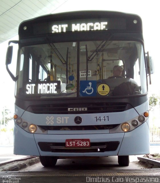 SIT Macaé Transportes 1441 na cidade de Macaé, Rio de Janeiro, Brasil, por Dimitrius Caio Vespasiano. ID da foto: 4990115.