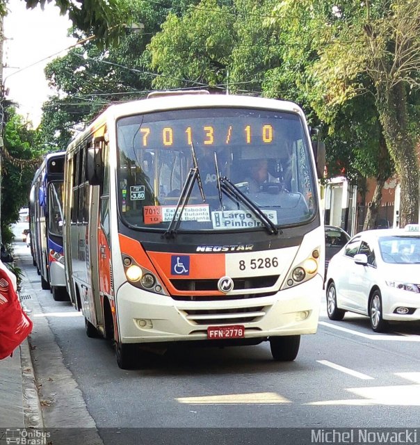 Auto Viação Transcap 8 5286 na cidade de São Paulo, São Paulo, Brasil, por Michel Nowacki. ID da foto: 4990629.