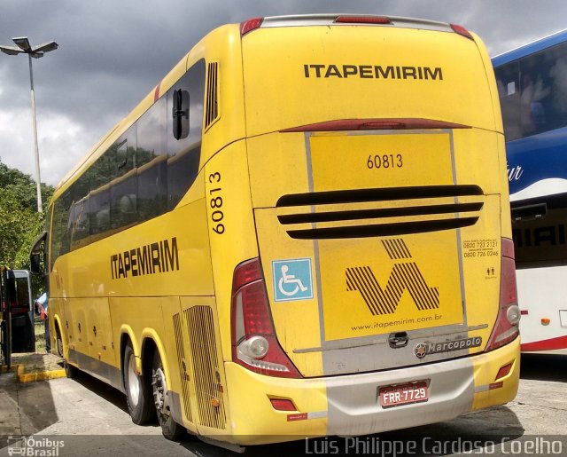Viação Itapemirim 60813 na cidade de São Paulo, São Paulo, Brasil, por Luis Philippe Cardoso Coelho. Número da foto: #4990396.