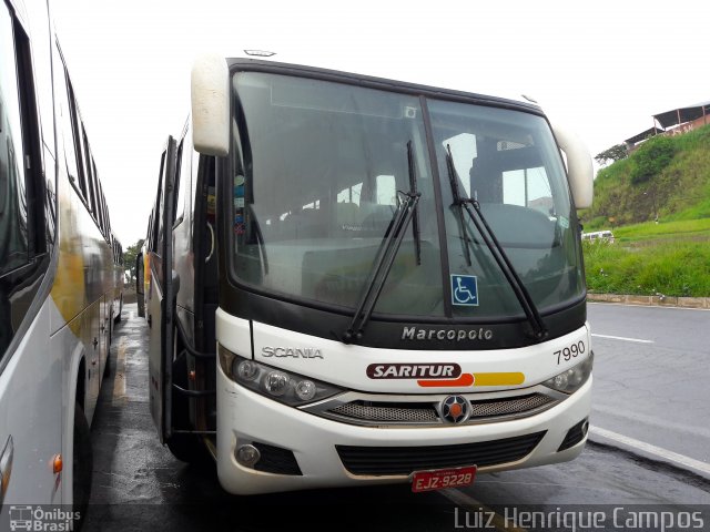 Saritur - Santa Rita Transporte Urbano e Rodoviário 7990 na cidade de Belo Horizonte, Minas Gerais, Brasil, por Luiz Henrique Campos. Número da foto: #4988968.
