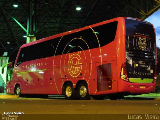 Viação Garcia 16176 na cidade de Bauru, São Paulo, Brasil, por Lucas Vieira. Número da foto: #4989773.