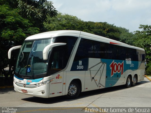 Auto Viação 1001 3000 na cidade de São Paulo, São Paulo, Brasil, por André Luiz Gomes de Souza. ID da foto: 4992126.