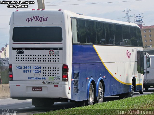 WRTur - WR Turismo - Waldir Rech Transportadora Turística 9809 na cidade de Aparecida, São Paulo, Brasil, por Luiz Krolman. Número da foto: #4991058.