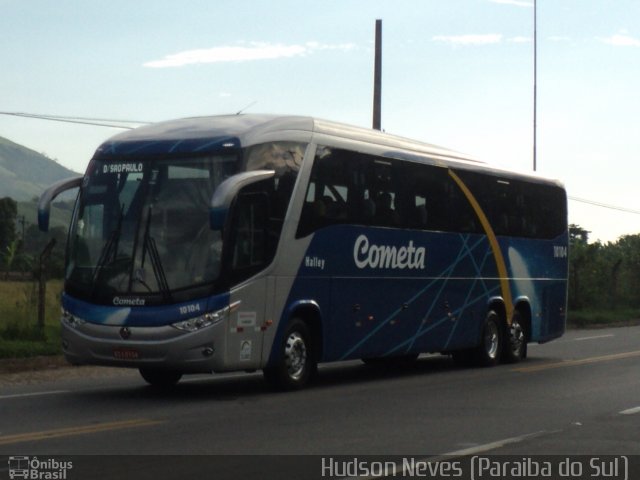 Viação Cometa 10104 na cidade de Paraíba do Sul, Rio de Janeiro, Brasil, por Hudson Neves. ID da foto: 4992209.