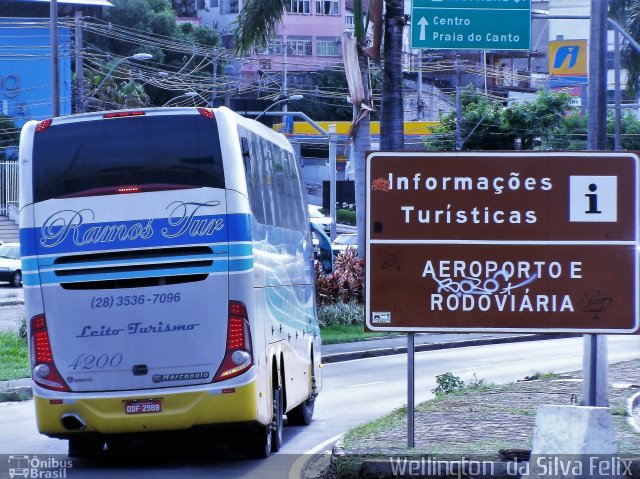 Ramos Tur 4200 na cidade de Vitória, Espírito Santo, Brasil, por Wellington  da Silva Felix. ID da foto: 4991632.