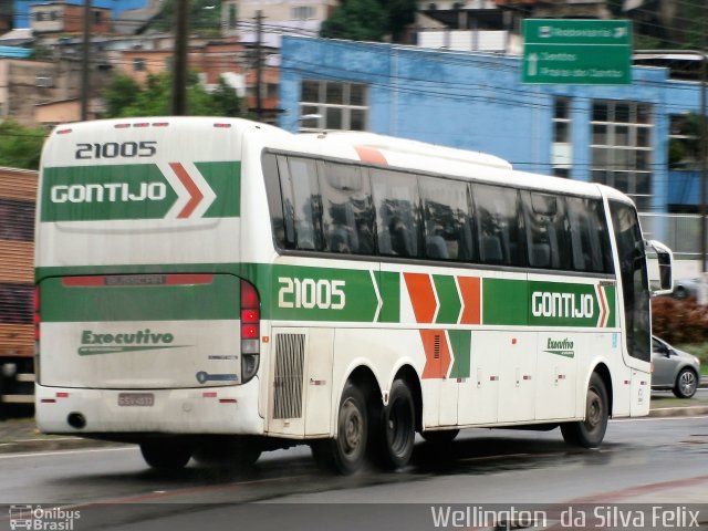 Empresa Gontijo de Transportes 21005 na cidade de Vitória, Espírito Santo, Brasil, por Wellington  da Silva Felix. ID da foto: 4991743.