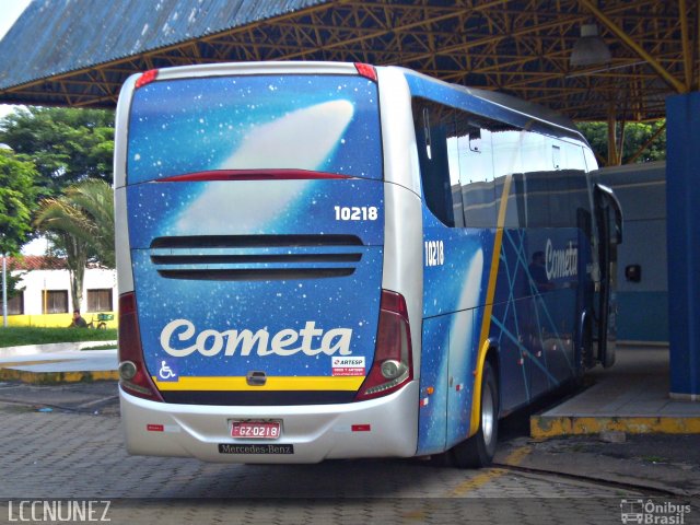 Viação Cometa 10218 na cidade de São Miguel Arcanjo, São Paulo, Brasil, por Luis Nunez. Número da foto: #4952269.
