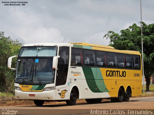 Empresa Gontijo de Transportes 12080 na cidade de João Monlevade, Minas Gerais, Brasil, por Antonio Carlos Fernandes. Número da foto: #4951571.