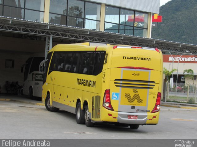 Viação Itapemirim 60649 na cidade de Guarapari, Espírito Santo, Brasil, por Felipe da Silva Andreata. Número da foto: #4952208.