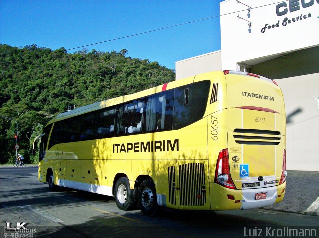 Viação Itapemirim 60657 na cidade de Juiz de Fora, Minas Gerais, Brasil, por Luiz Krolman. Número da foto: #4952802.