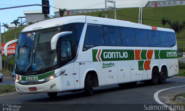 Empresa Gontijo de Transportes 21535 na cidade de Viana, Espírito Santo, Brasil, por Saimom  Lima. Número da foto: #4993094.