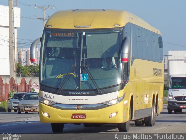 Viação Itapemirim 60801 na cidade de Fortaleza, Ceará, Brasil, por Amós  Mattos. ID da foto: 4993575.