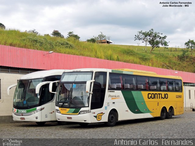 Empresa Gontijo de Transportes 12290 na cidade de João Monlevade, Minas Gerais, Brasil, por Antonio Carlos Fernandes. Número da foto: #4993388.