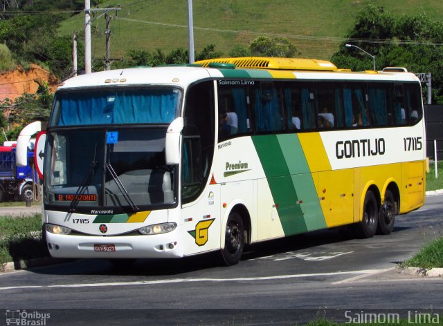 Empresa Gontijo de Transportes 17115 na cidade de Viana, Espírito Santo, Brasil, por Saimom  Lima. Número da foto: #4993139.