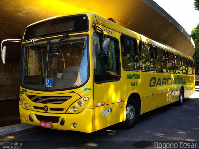 Viação Garcia 7689 na cidade de Londrina, Paraná, Brasil, por Rogério César. Número da foto: #4992562.