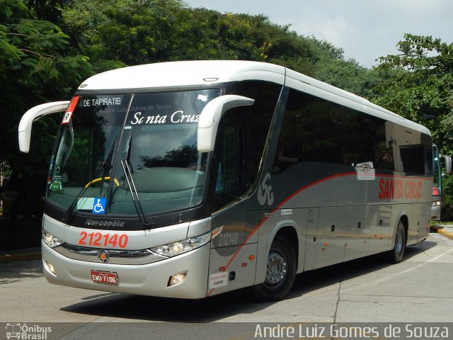 Viação Santa Cruz 212140 na cidade de São Paulo, São Paulo, Brasil, por André Luiz Gomes de Souza. Número da foto: #4994242.
